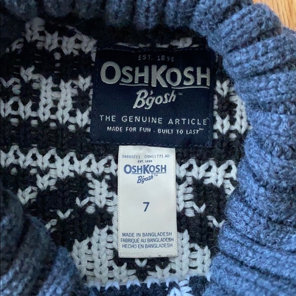 Knit Cowl Neck Boys Sweater - Picture 6 of 7